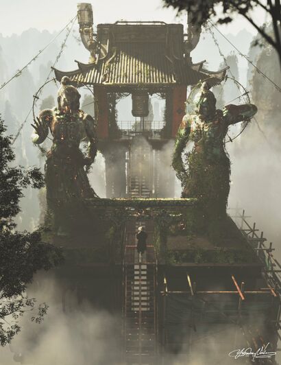 Where Statues Breathe - a Digital Art Artowrk by Yusuke Nakamae